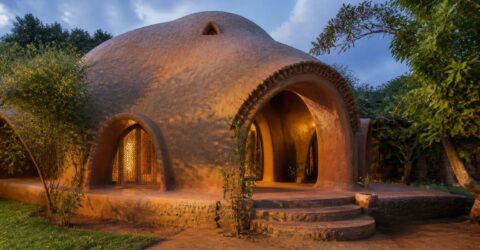 „Casa Mușuroi” din India, răcoroasă fără aer condiționat.