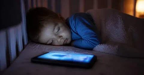 Sub 2 ani, fără rutină cu ecrane, spun specialiștii. Cum îți poate afecta obiceiul somnul copilului