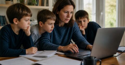 O mamă folosește inteligența artificială pentru familie și muncă. Cum educă trei băieți să verifice orice răspuns AI