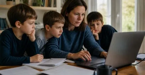 O mamă folosește inteligența artificială pentru familie și muncă. Cum educă trei băieți să verifice orice răspuns AI