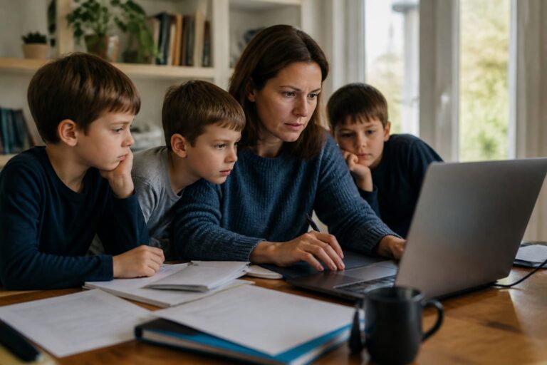O mamă folosește inteligența artificială pentru familie și muncă. Cum educă trei băieți să verifice orice răspuns AI