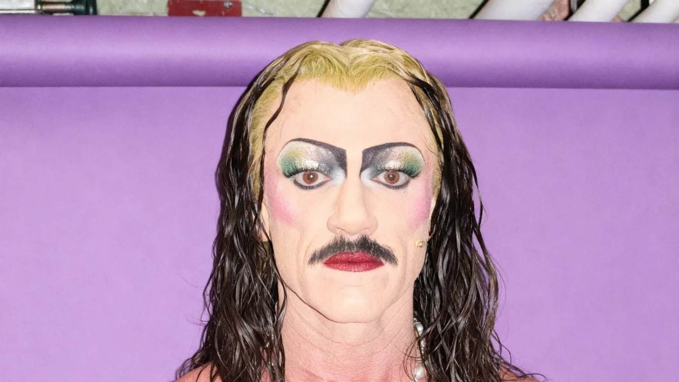 Image may contain Luke Evans Adult Person Clothing Footwear Shoe Face Head Corset and Costume