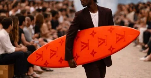 Louis Vuitton aduce tema surf, Saint Laurent siluete slim. Ce iei din moda de la Paris fără buget de lux?