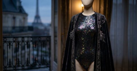 Cardi B, în body cu paiete și capă dramatică la Paris. Cum traduci lookul într-un accent purtabil pentru tine
