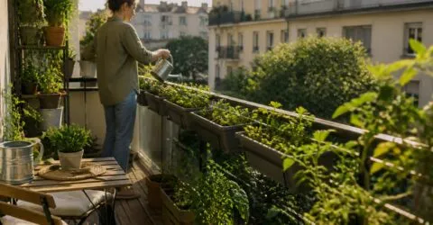 Cum să îți creezi o grădină urbană pe balcon ușor și frumos