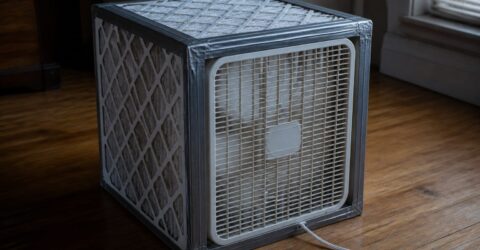 Un purificator DIY din 4 filtre și un ventilator curăță aerul ca unul comercial