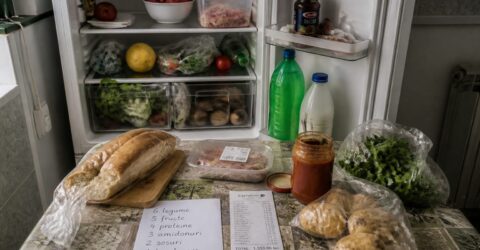 O gospodărie aruncă 30% din alimente și plătește 1.553 lei lunar