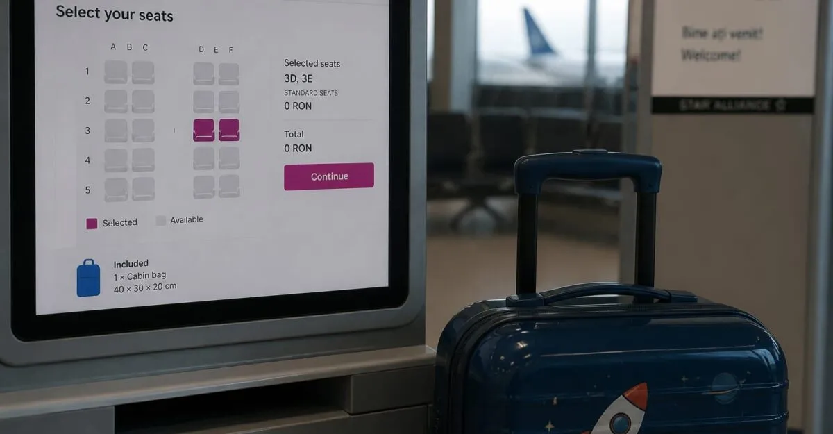 Copiii sub 14 ani au locuri alăturate gratuite în avion. Cum scazi costurile vacanței din iulie 2026