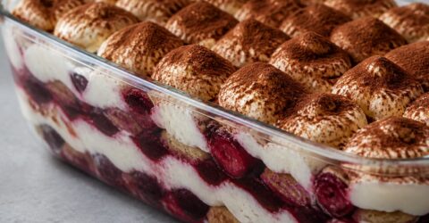 Tiramisu cu cireșe a cucerit TikTok-ul. Cum transformi desertul clasic într-o variantă de vară, fără coacere